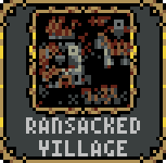 Ransacked village